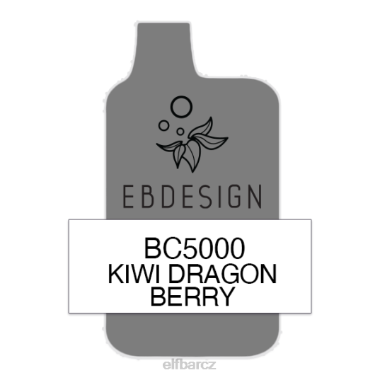 ELFBAR kiwi dragon berry 5000 konzumní - single TJTP659