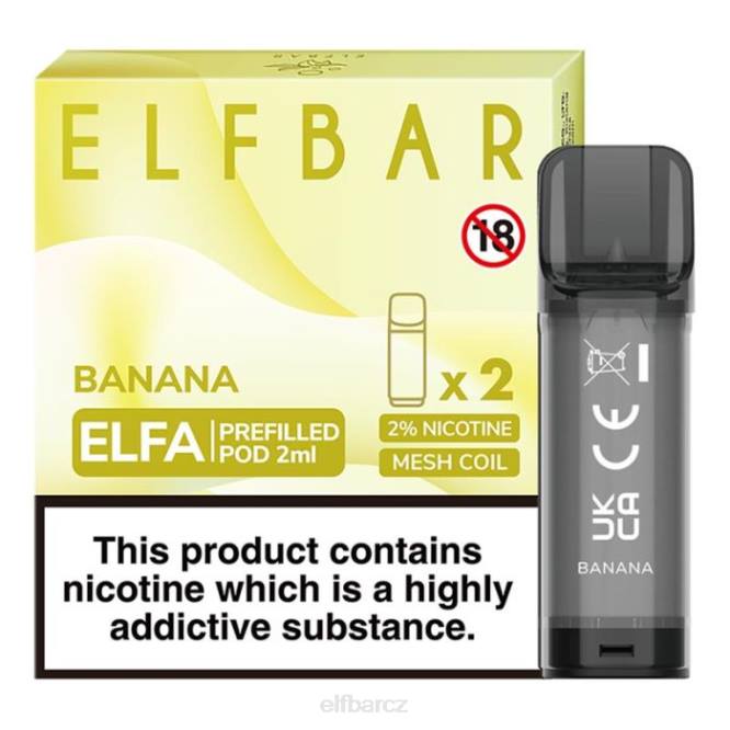 elfbar elfa předplněný pod - 2 ml - 20 mg (2 balení) 8442105 banán