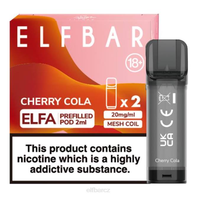 elfbar elfa předplněný pod - 2 ml - 20 mg (2 balení) 8442113 třešňová cola
