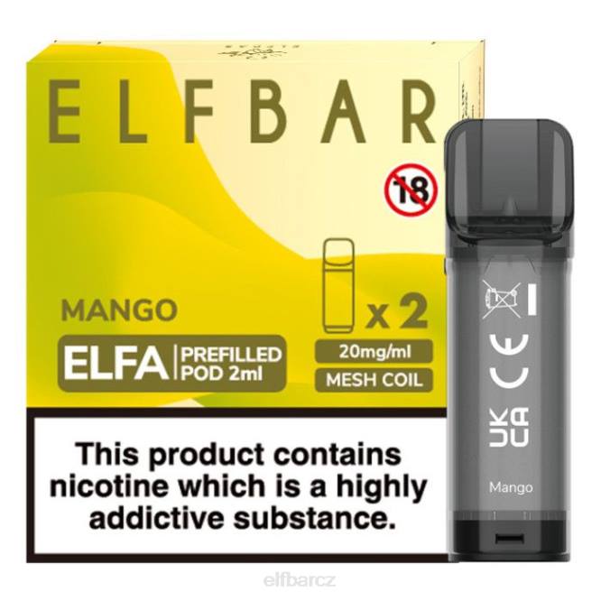 elfbar elfa předplněný pod - 2 ml - 20 mg (2 balení) 8442118 mango