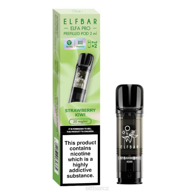 elfbar elfa pro předplněné tobolky - 20 mg - 2 ks 844280 jahodové kiwi