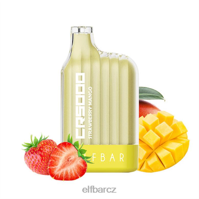 ELFBAR cr5000 jednorázová vapka 5000 šluků jahodové mango 60FDZ33