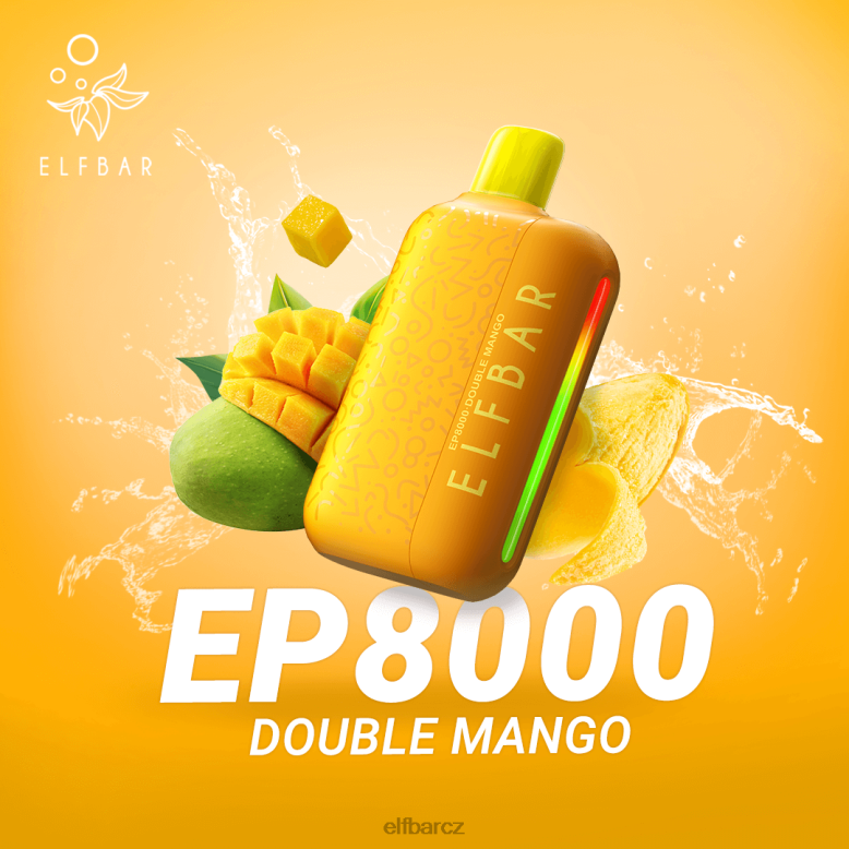 ELFBAR jednorázové vapky nové ep8000 potahy dvojité mango 60FDZ68