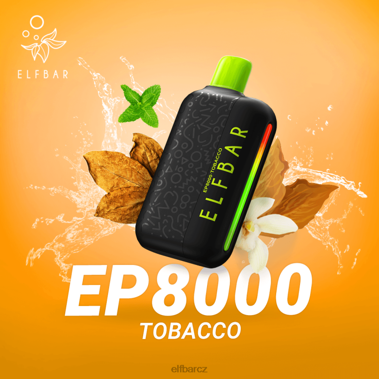 ELFBAR jednorázové vapky nové ep8000 potahy tabák 60FDZ61